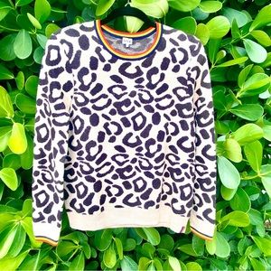 KULE sweater size M leopard print, soft in excellent condition.